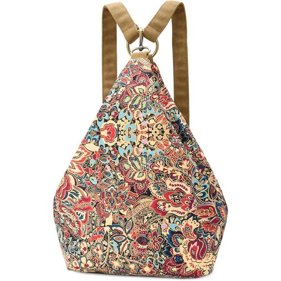 Women Yellow Polyester Light and Small Bohemia Style Casual Backpack main image 8